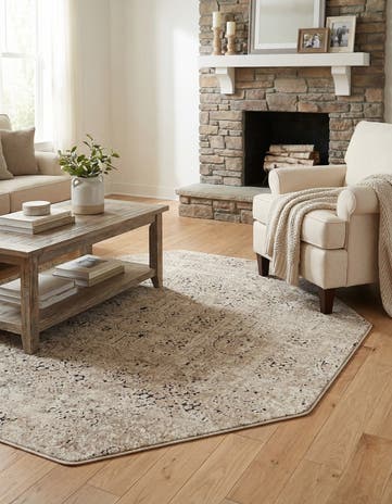 Beige Eliza Octagon Rug