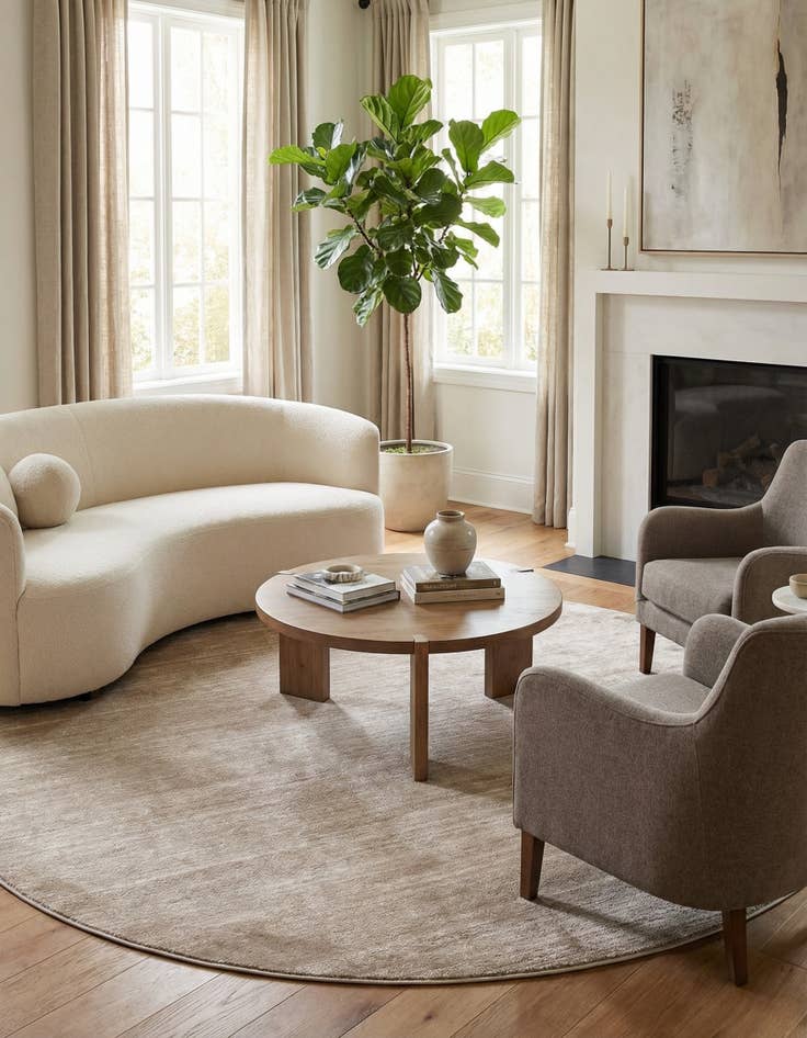 Detail image of 8' x 8' Uptown Madison Avenue Round Rug