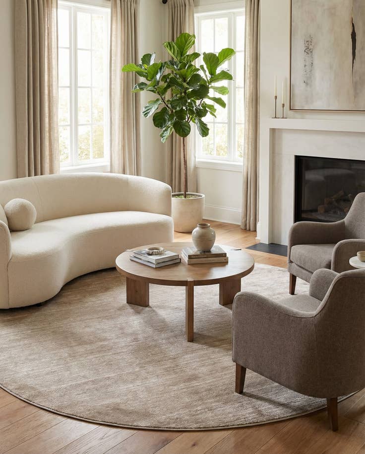 Detail image of Jill Zarin 8' x 8' Uptown Madison Avenue Round Rug