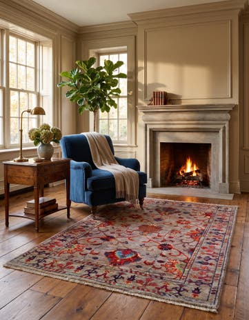 3' 7 x 5' 1 Hand Knotted Ariana Ziegler Rug