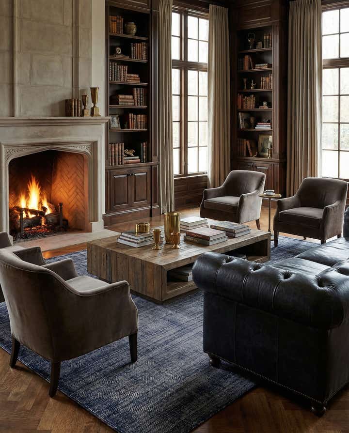 10' x 14' 1 Hand Woven Jill Zarin English Manor Farmhouse Wool Rug