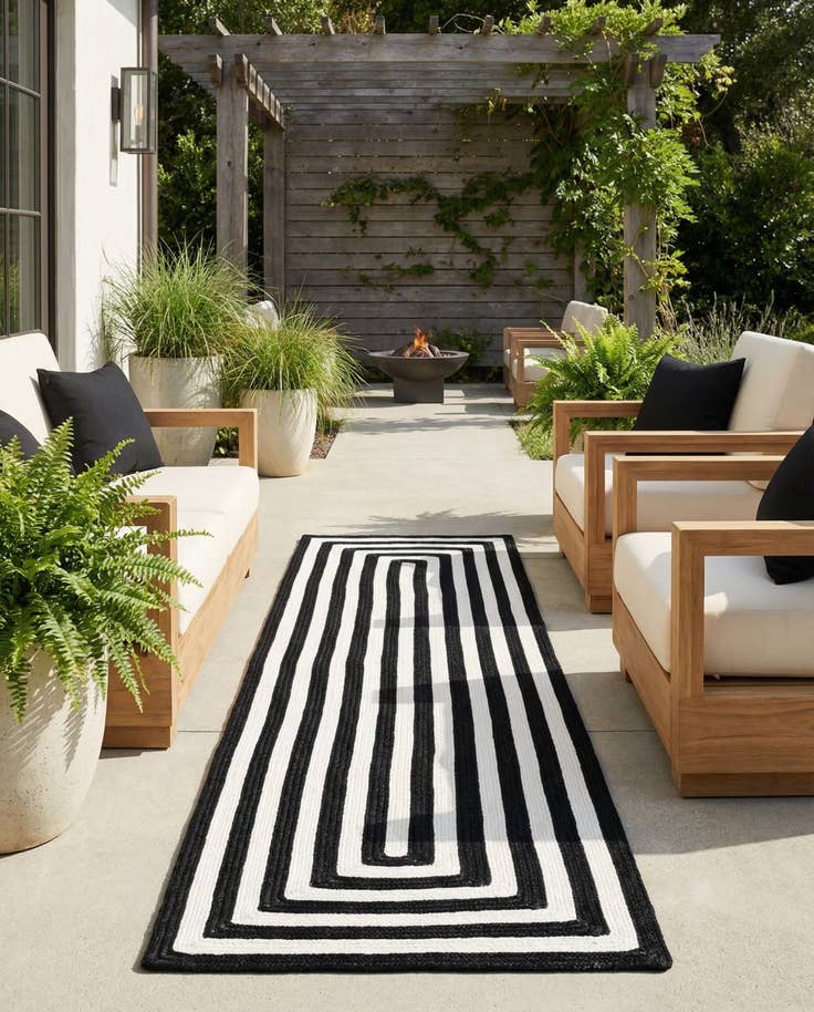 Detail image of 2' x 8' Easy-Clean Eco Verse Washable Indoor / Outdoor Runner Rug