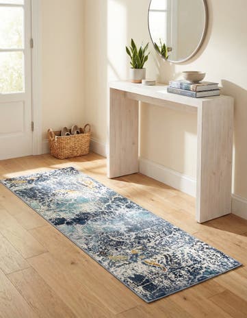 Blue Malibu Runner Rug