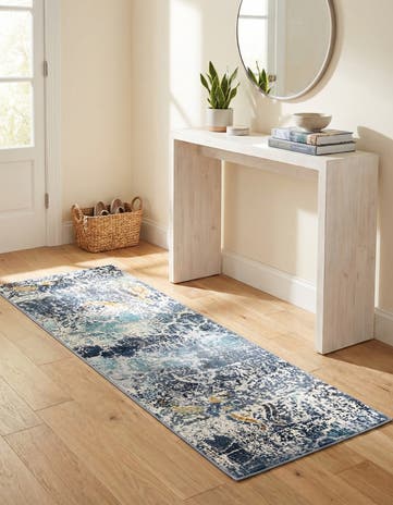 Blue Malibu Runner Rug