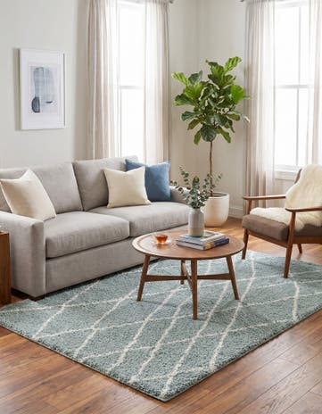 Sage Green Soft Touch Shag Rug