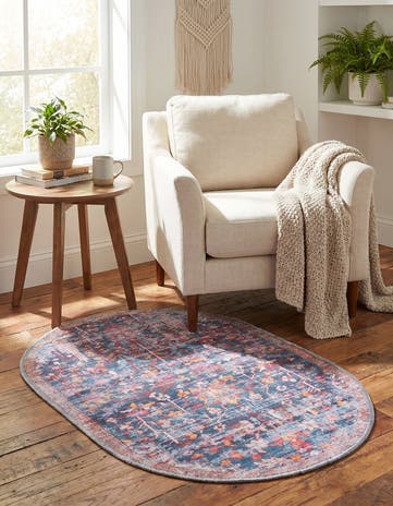2' x 3' Washable Maahru Oval Rug