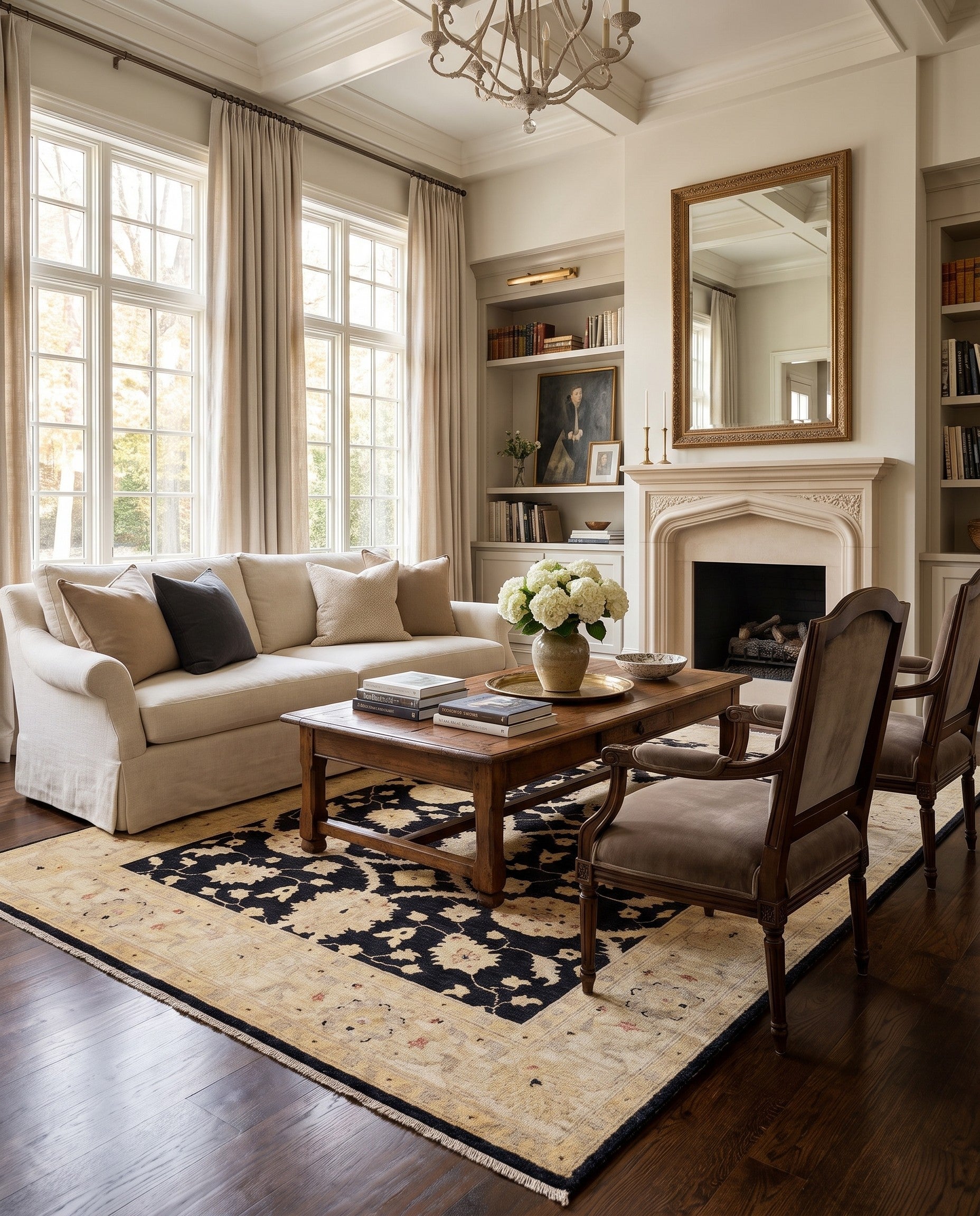 5' x 6' 10 Hand Knotted Ziegler Rug