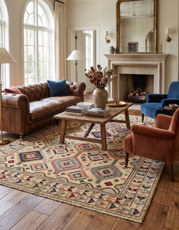 5' 8 x 7' 10 Hand Knotted Kazak Rug