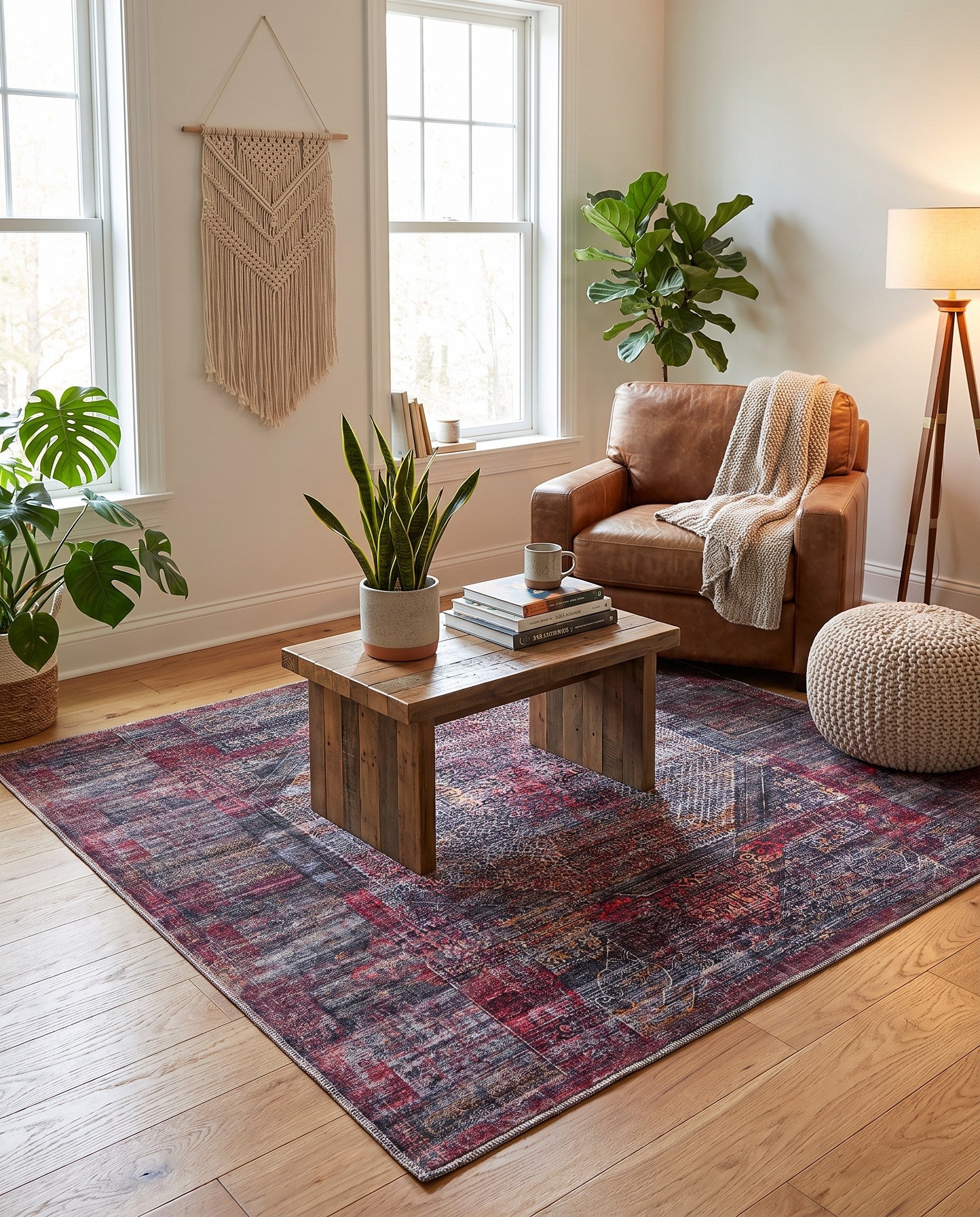 5' 3 x 5' 3 Washable Mangata Square Rug