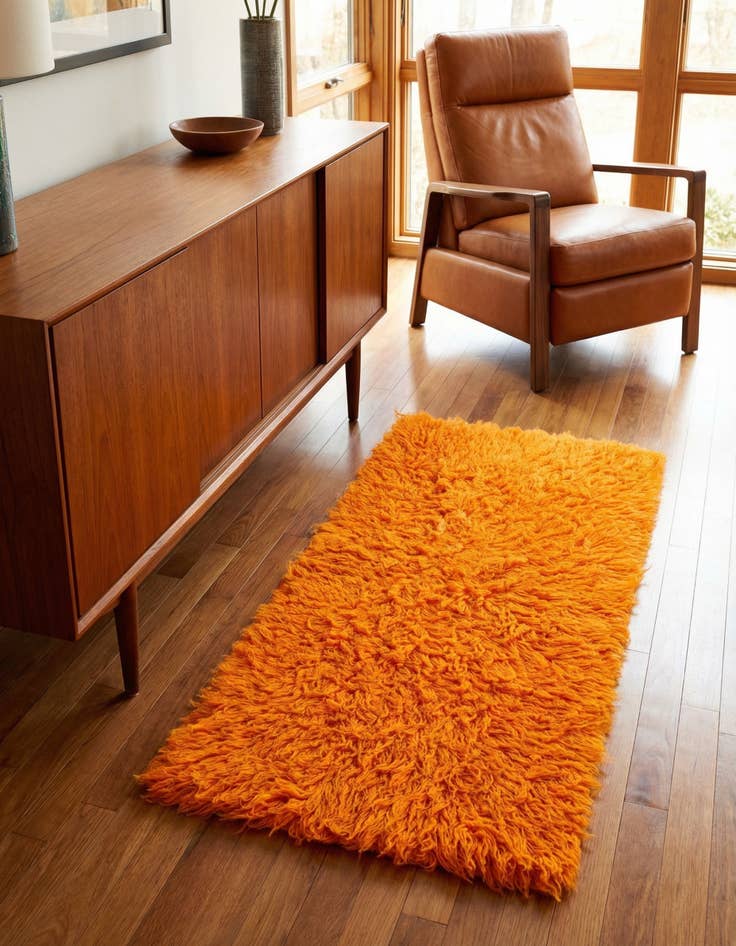 Detail image of 2' 8 x 5' Hand Knotted Moroccan Wool Rug