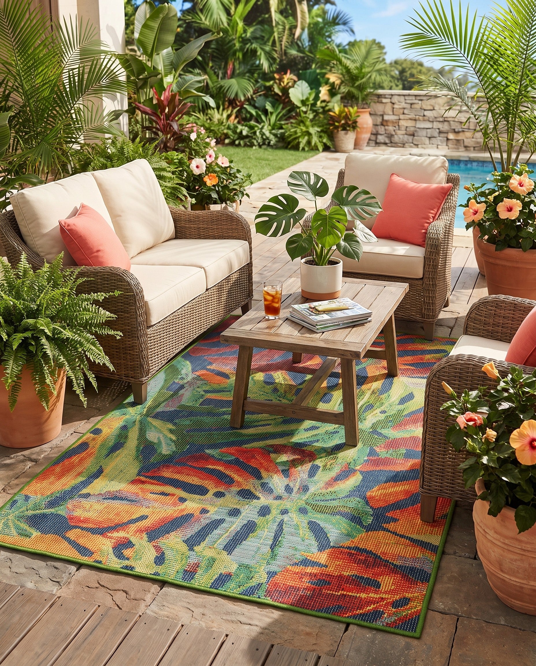 Easy-Clean Baja Indoor / Outdoor Rug