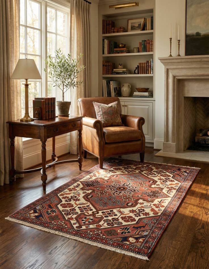 Detail image of 3' 6 x 5' 1 Mehraban Wool Rug