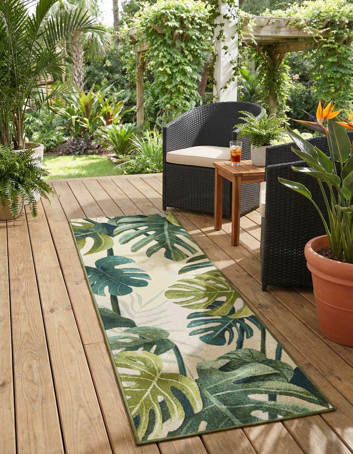 2' x 6' Easy-Clean Botanical Indoor / Outd...