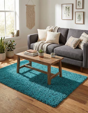 3' x 5' 3 Solid Shag Rug