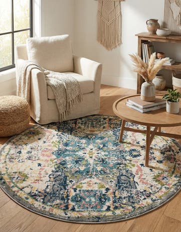 4' 1 x 4' 1 Charleston Round Rug
