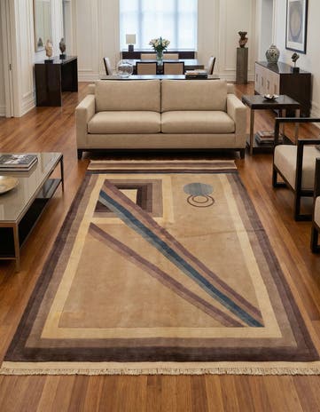 5' x 8' 2 Hand Knotted Tibet Wool Rug