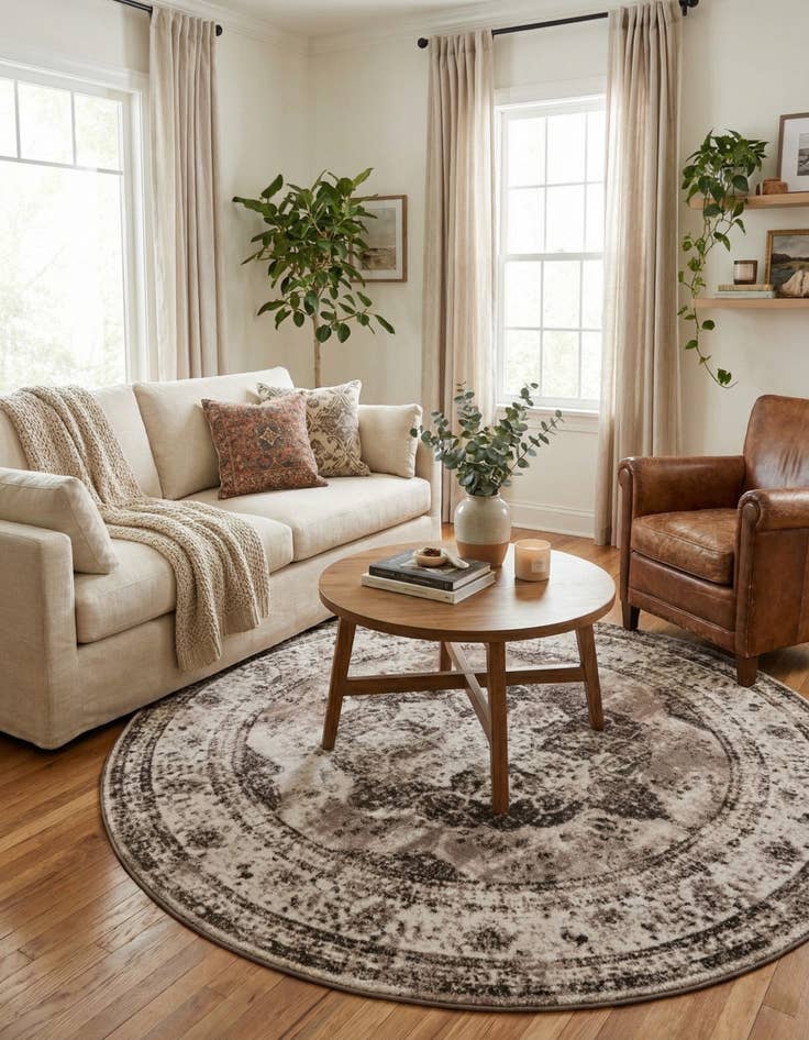 Detail image of 7' x 7' Monte Carlo Round Rug