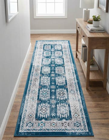 Blue Aarhus Runner Rug
