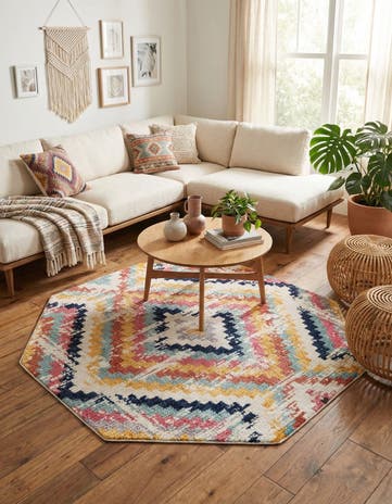 Ivory Tagine Octagon Rug
