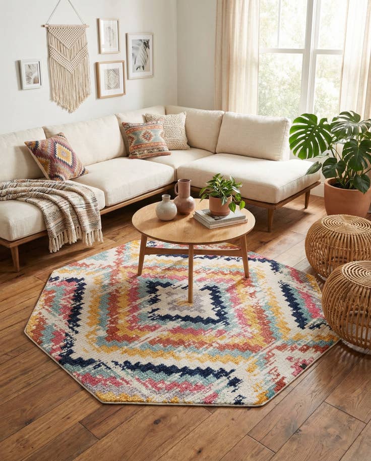 Detail image of 7' 10 x 7' 10 Tagine Octagon Rug