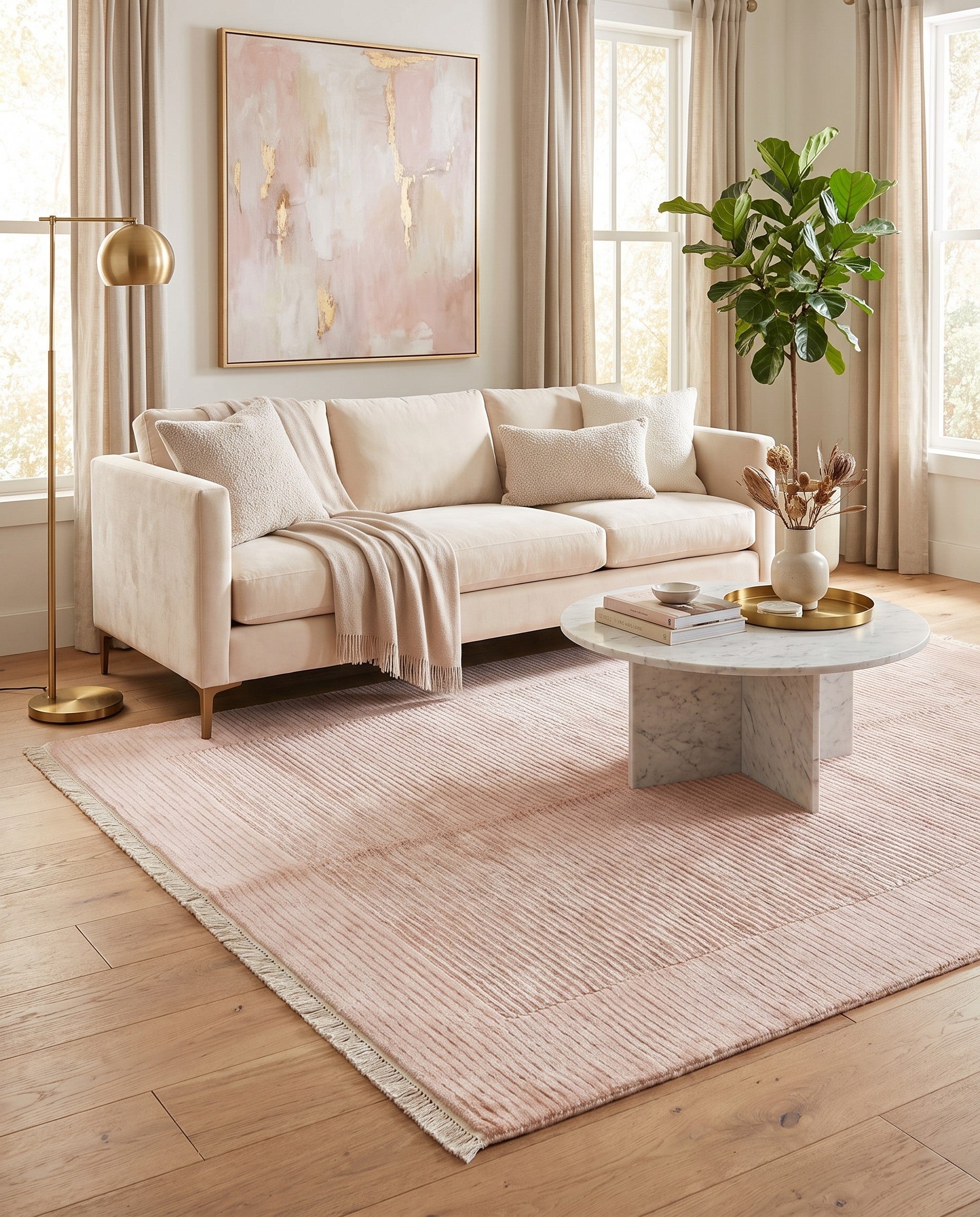 4' 11 x 6' 7 Hand Knotted Darya Wool Rug