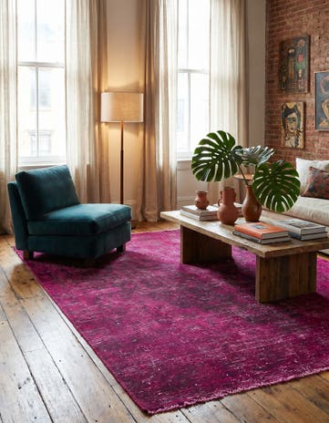 5' 1 x 6' Hand Knotted Ultra Vintage Persian Wool Rug