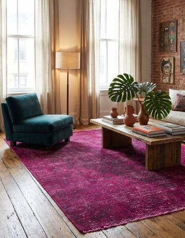 5' 1 x 6' Hand Knotted Ultra Vintage Persian Wool Rug