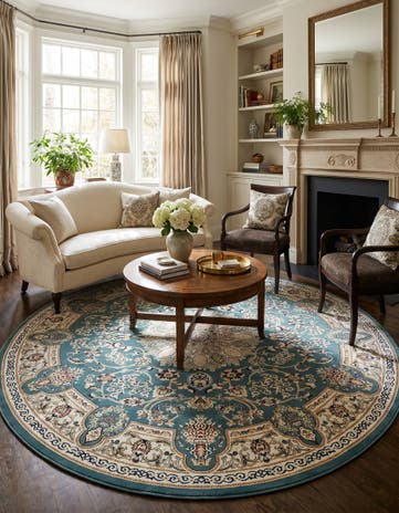 10' x 10' Nain Design Round Rug