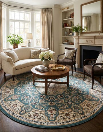10' x 10' Nain Design Round Rug