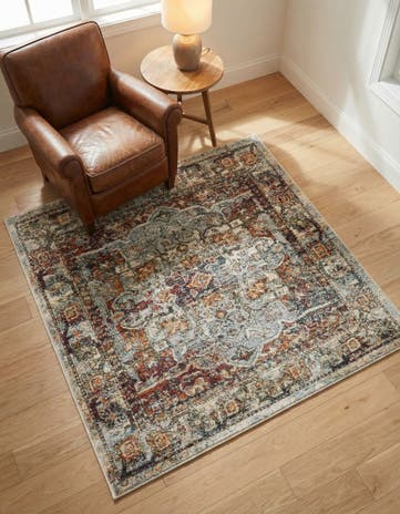 Ivory Isabella Square Rug