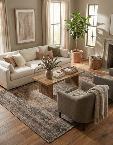 9' x 12' Hand Woven Chenille Jute Rug
