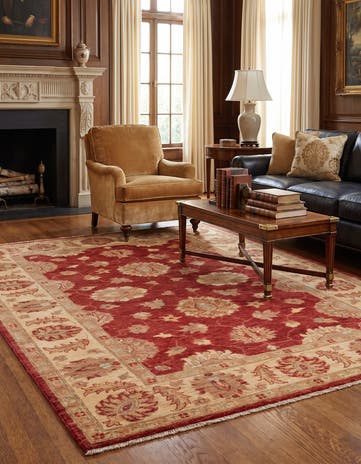 4' 10 x 6' Hand Knotted Ziegler Rug