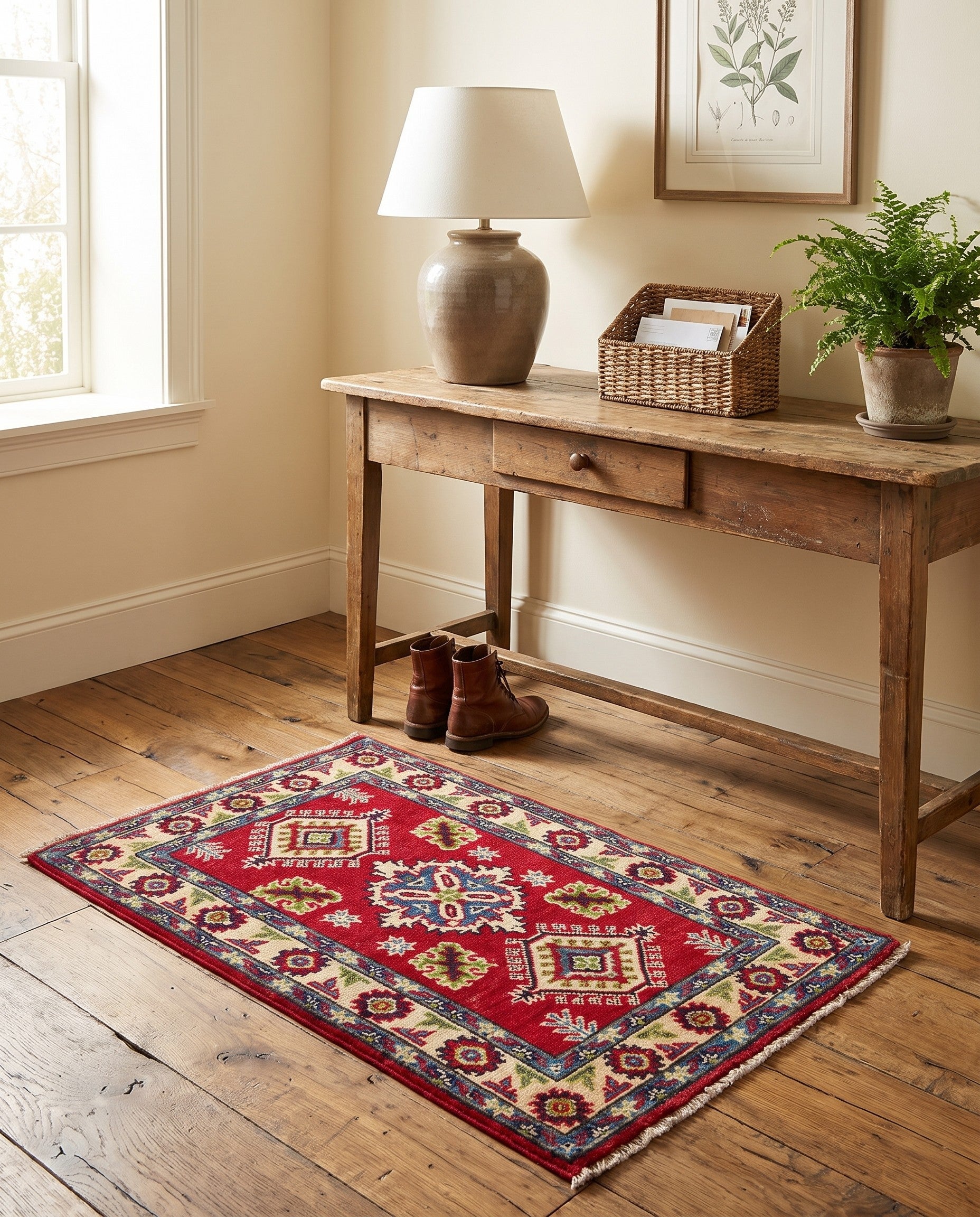 2' 1 x 3' 2 Hand Knotted Kazak Rug