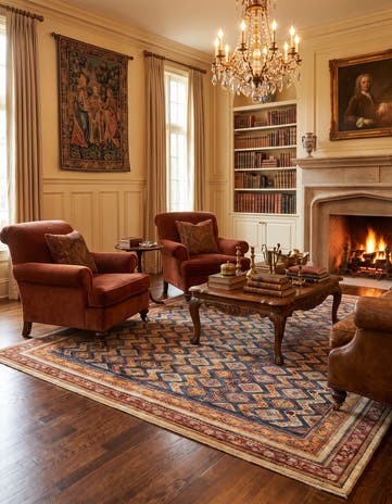 6' 7 x 9' 8 Hand Knotted Ariana Ziegler Rug