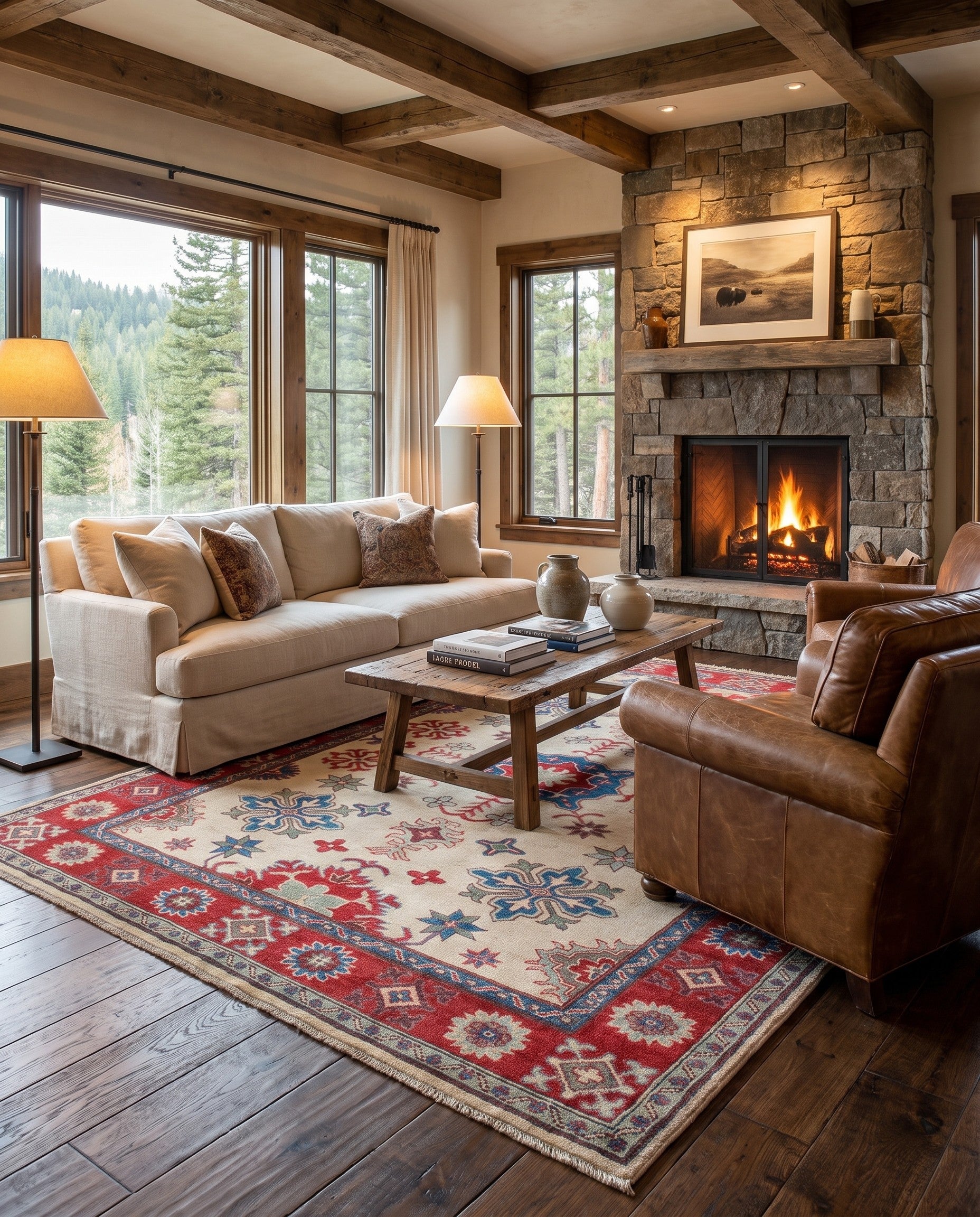 5' 2 x 6' 11 Hand Knotted Kazak Rug