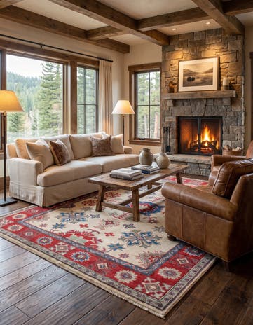 5' 2 x 6' 11 Hand Knotted Kazak Rug