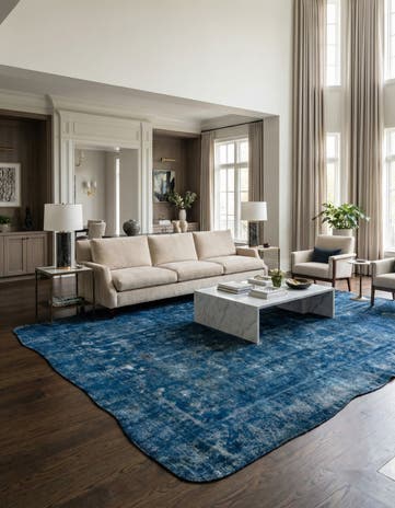 9' 6 x 12' 8 Hand Knotted Ultra Vintage Persian Wool Rug