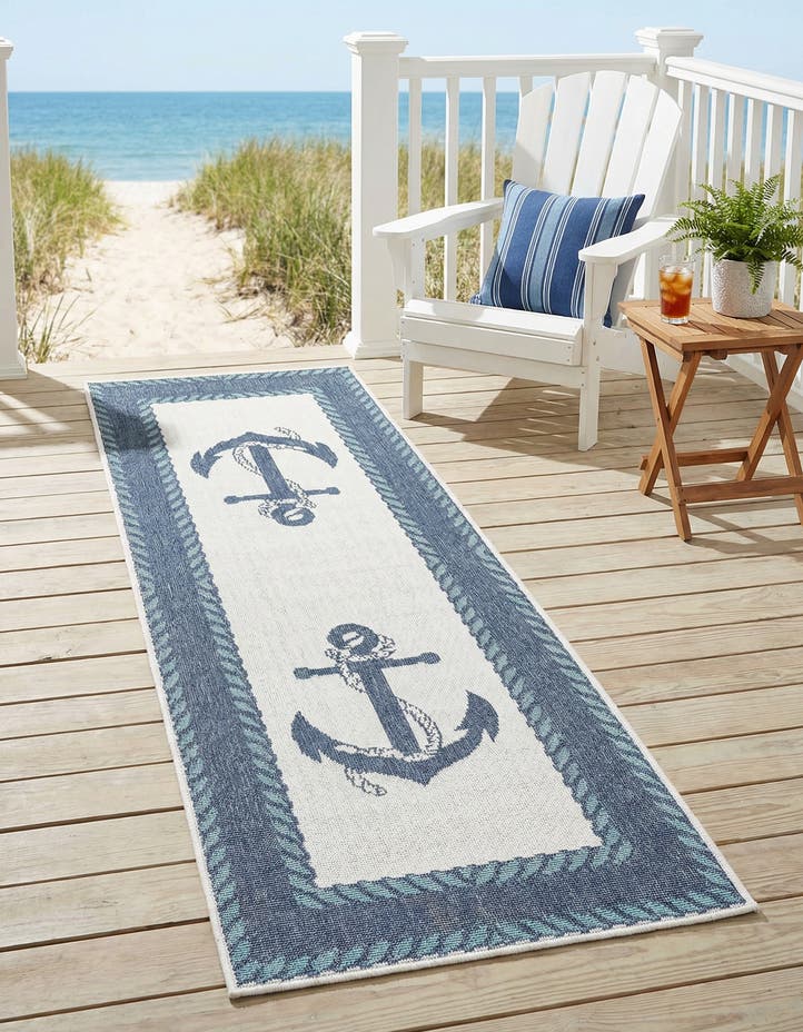 2' x 6' Easy-Clean Coastal Indoor / Outdoo...