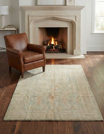 3' 10 x 6' 2 Hand Knotted Oushak Wool Rug