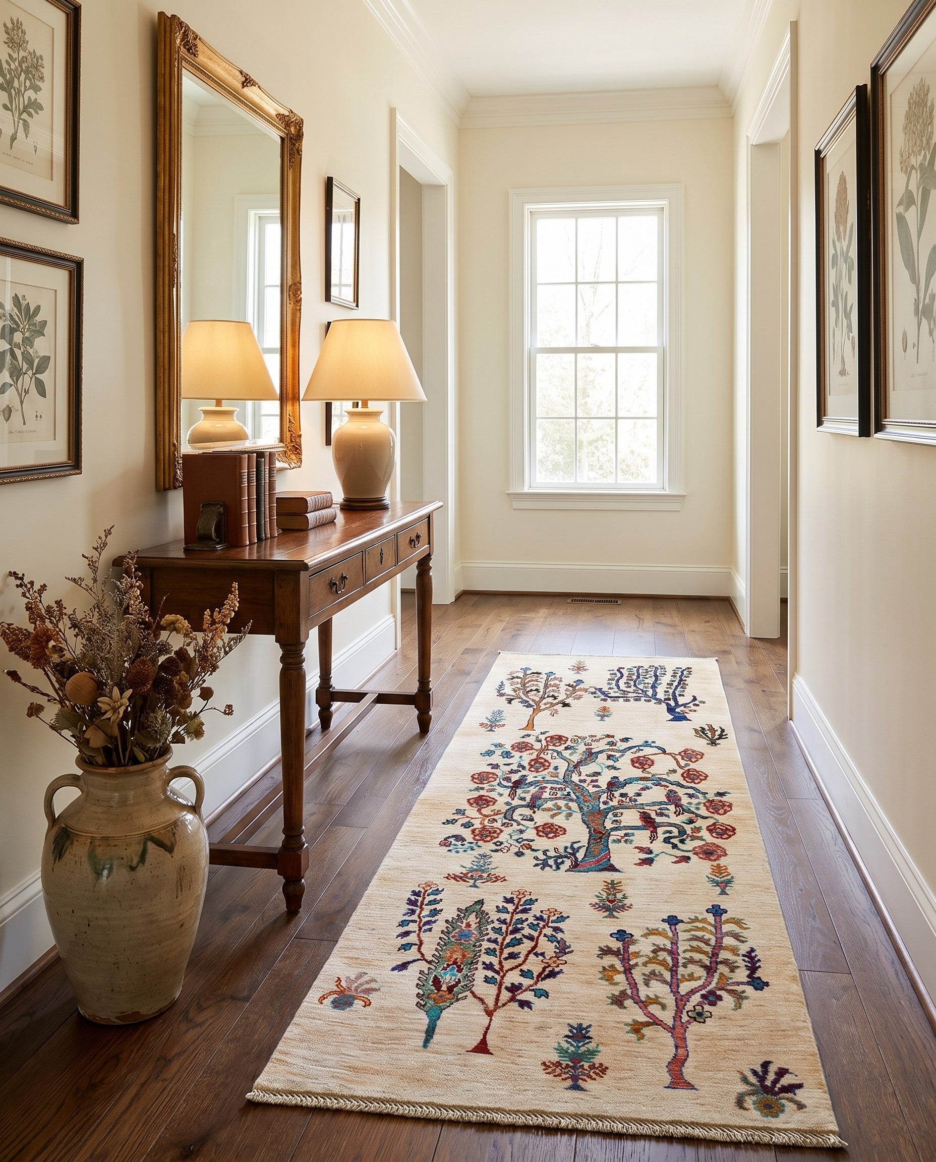 2' 6 x 6' 11 Hand Knotted Ariana Ziegler Runner Rug