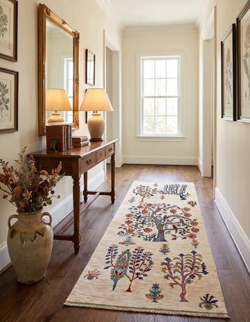 2' 6 x 6' 11 Hand Knotted Ariana Ziegler Runner Rug