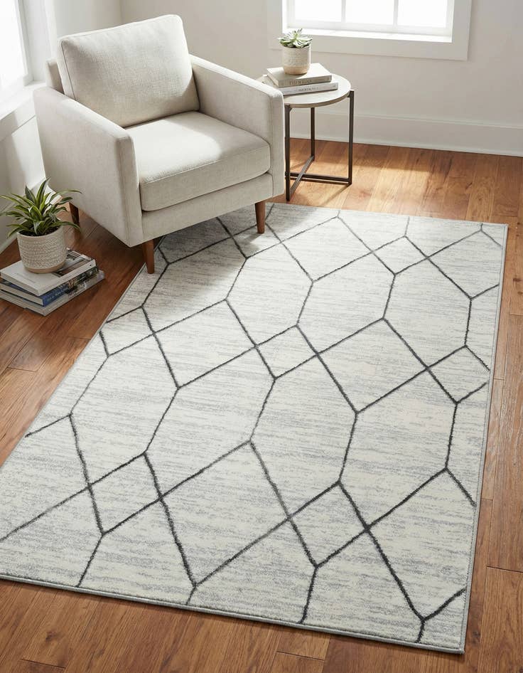 Detail image of 3' 3 x 5' 3 Lattice Trellis Rug