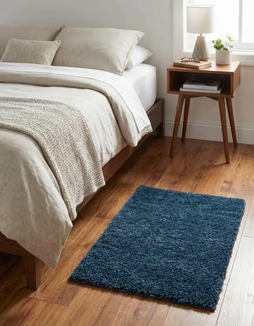 Marine Blue Zermatt Shag Rug