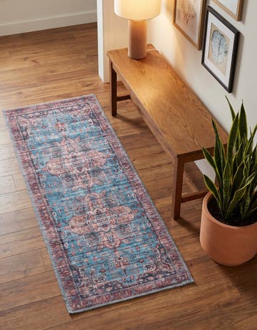 2' x 4' Washable Maahru Runner Rug