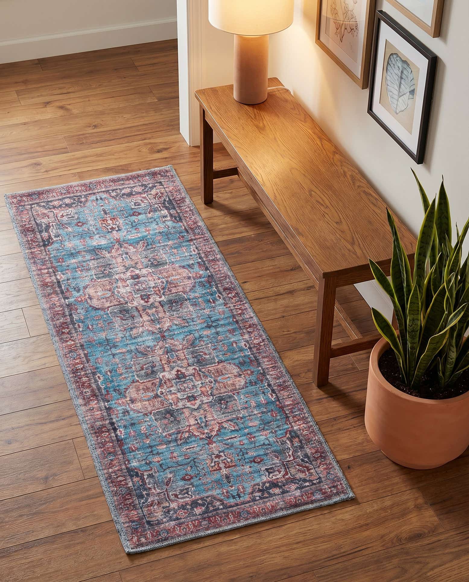 2' x 4' Washable Maahru Runner Rug