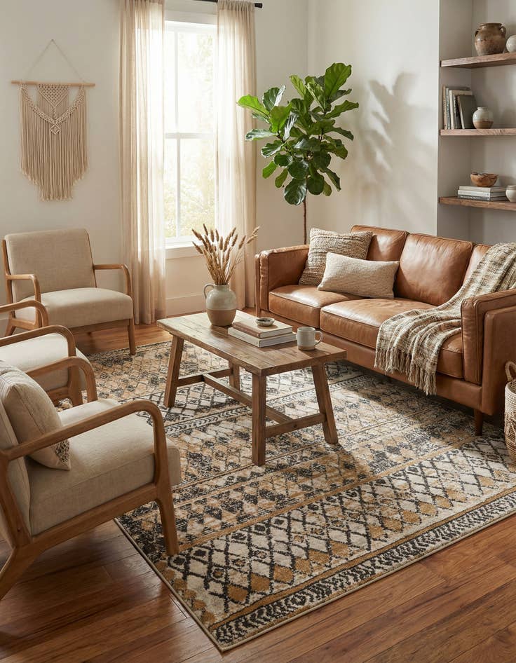 Detail image of 5' x 8' Leipzig Rug