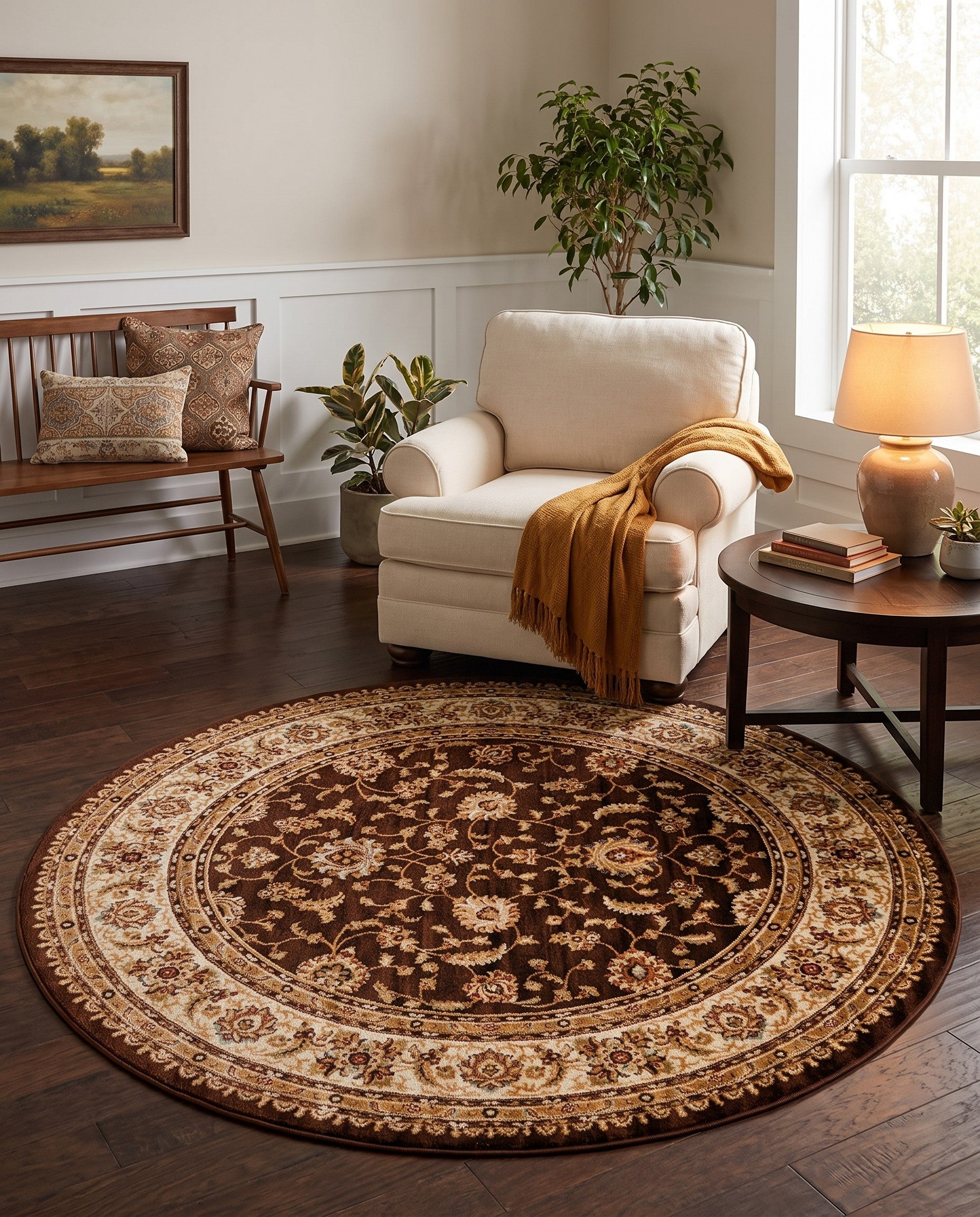 7' 10 x 7' 10 Aditi Round Rug