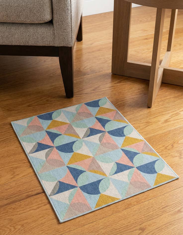 Detail image of 1' 4 x 1' 4 Lotus Sample Rug