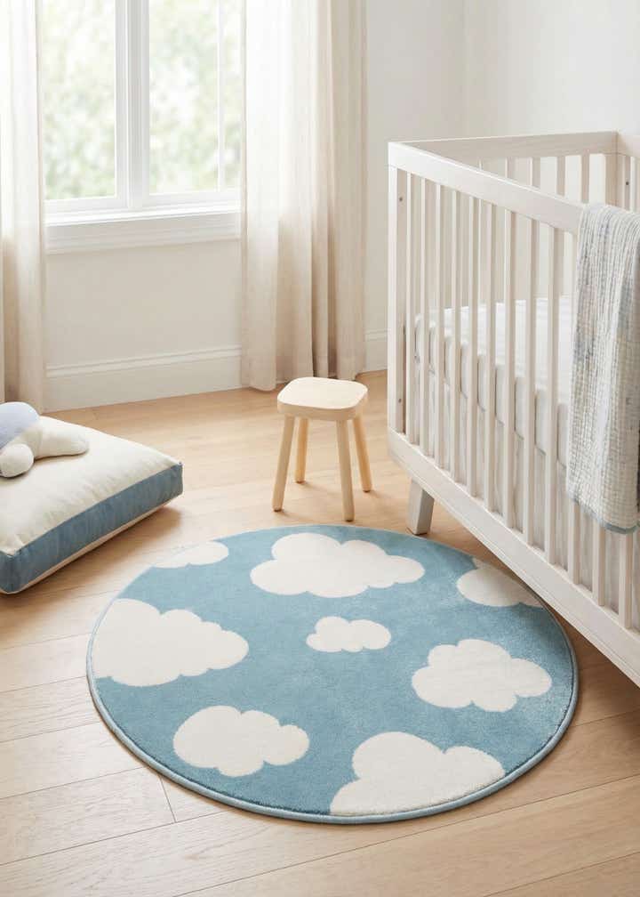 3' x 3' Whimsy Kids Round Rug