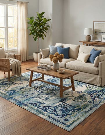 8' x 10' Washable Fleur Rug